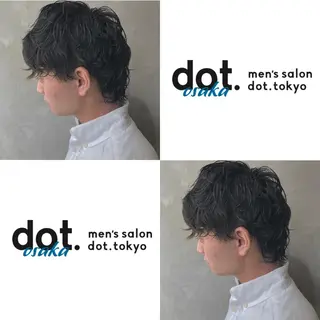 ショート パーマ メンズ CLUTCH天王寺 西藤遥河のヘアスタイル