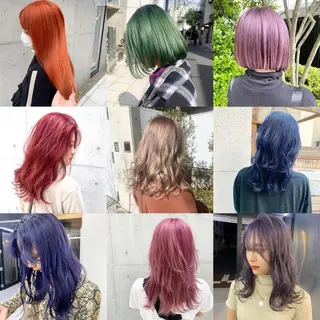 ロング カラー ヘアアレンジ ハイトーン/美髪矯正 🍃大江拓実のヘアスタイル