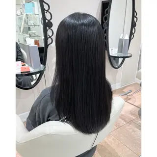 セミロング 韓国ヘア 🎀中川綾乃🎀のヘアスタイル