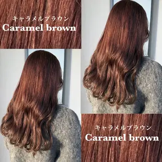 ロング カラー 杉山 彩華のヘアスタイル