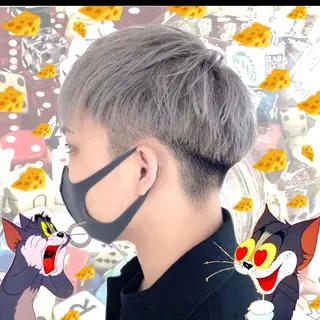 ショート カラー メンズ 🌺ウルフカット職人 新垣渚🐺のヘアスタイル