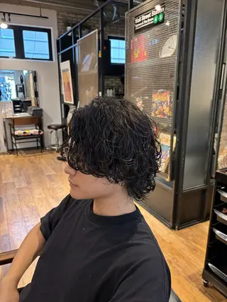 パーマ メンズ 村下 美尋のヘアスタイル