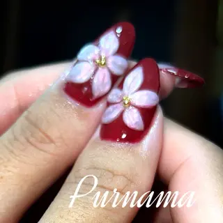 ネイル Purnama(ﾌﾟﾙﾅﾓ)所属・Purnama あきのネイルデザイン