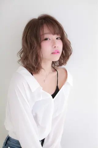 ミディアム NYNY四條畷店 森 亮人のヘアスタイル