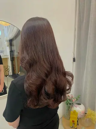 ロング カラー パーマ 韓国ヘア/韓国風 パーマ/kazueのヘアスタイル