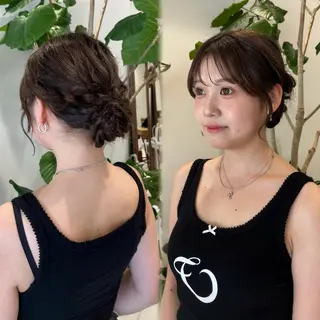 セミロング アレンジ/レトロパー マ/眉/atsumiのヘアスタイル