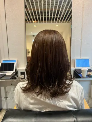 セミロング ナンバースリーヘアラウンジ 溝の口店所属・カラーモデル急募⛓ katoのヘアスタイル