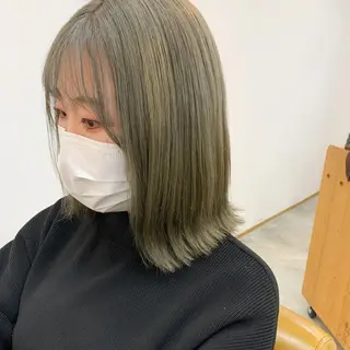 ミディアム カラー cirrus🕊 韓国ヘア♡山縣あかりのヘアスタイル