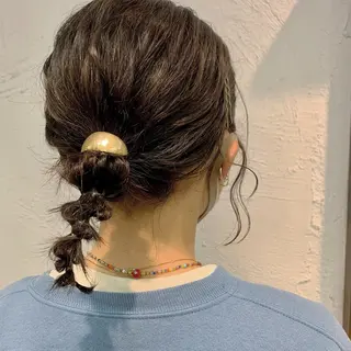 ミディアム カラー ヘアアレンジ Door代官山所属・詩織/パーマ /代官山のヘアスタイル