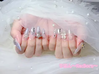 ミディアム りぼん Re:Bonrのネイルデザイン