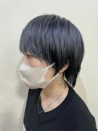 ショート カラー 似合わせミニボブ マッシュ/渋谷/宍戸のヘアスタイル