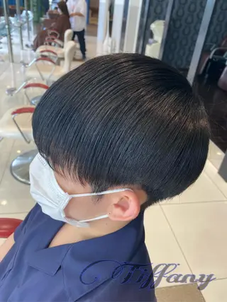 ミディアム ヘアアレンジ メンズ 海外カラー白髪ぼかし ティファニーサユリのヘアスタイル