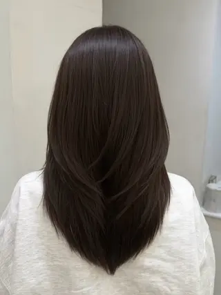 セミロング カラー 韓国ヘア×2way 🇰🇷和知拓郎のヘアスタイル