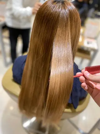 ロング 髪質改善ストレート アオヤギのヘアスタイル