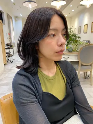 ミディアム La Bonheur hair  grace 門前仲町店【ラボヌール ヘア グレース】所属・【L.B.G】 杉本　篤史のヘアスタイル