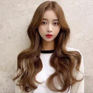 ロング 韓国特化🇰🇷 エクステのヘアスタイル
