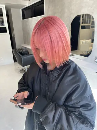 ミディアム カラー 空【クウ】所属・【Chu】 ✨SERA✨のヘアスタイル