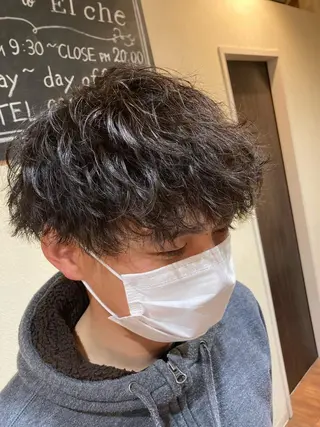 ミディアム パーマ メンズ パーマが得意な【最高 悠斗】のヘアスタイル