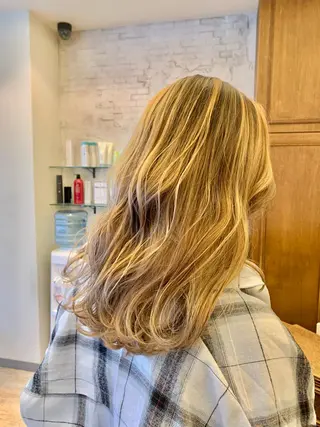 セミロング カラー 髪質改善*韓国ヘア* レイヤー*IBUKIのヘアスタイル