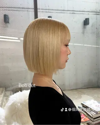 ショート pia/リサコ ボブ/縮毛のヘアスタイル