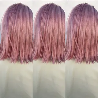 ミディアム カラー ハイトーン/メンズ/ ボブ RINのヘアスタイル