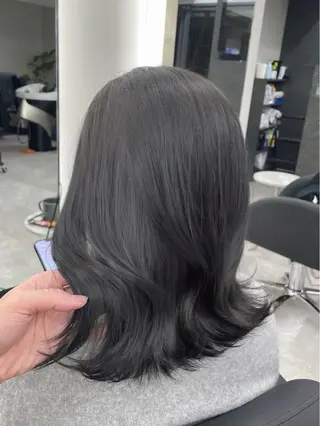 ミディアム カラー 心斎橋/ブリーチなし 髪質改善/レイヤーのヘアスタイル