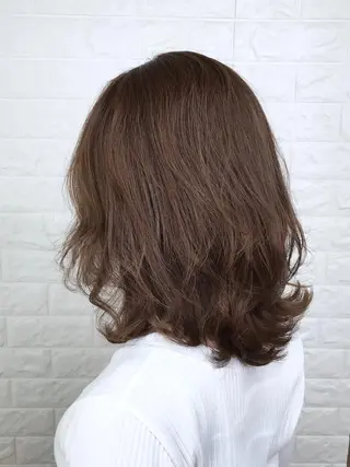 ミディアム カラー エイジングケア特化 美容師✂️山崎竜二のヘアスタイル