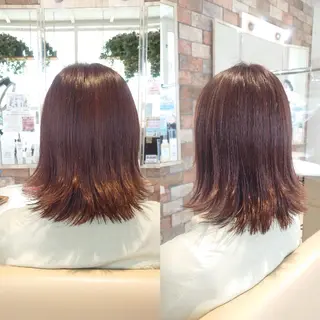 ミディアム カラー E Komo hair所属・Wow❕E Komo hair 永井一輝のヘアスタイル