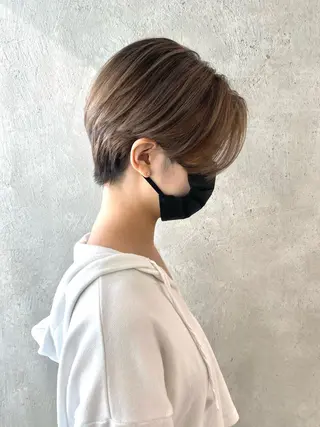 ショート カラー シェアサロン salowin所属・✨ブリーチなし透明感 カラー🥇ユースケのヘアスタイル