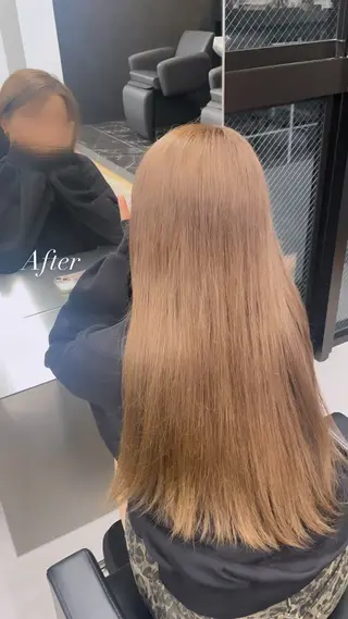 ロング カラー も ものヘアスタイル
