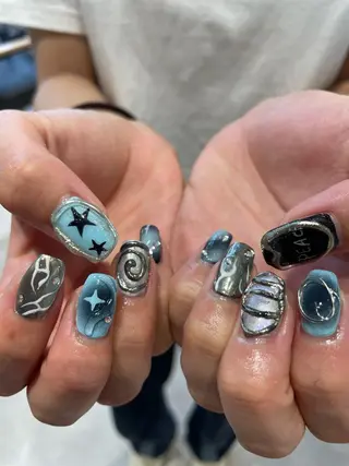 ネイル hair&nail ☯️アイリ☯️のネイルデザイン
