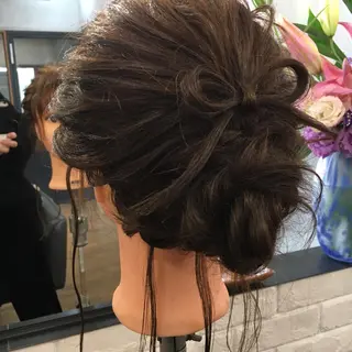 ロング ヘアアレンジ 上川 美幸のヘアスタイル