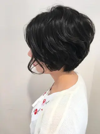 ショート パーマ ディレクター ノナカのヘアスタイル