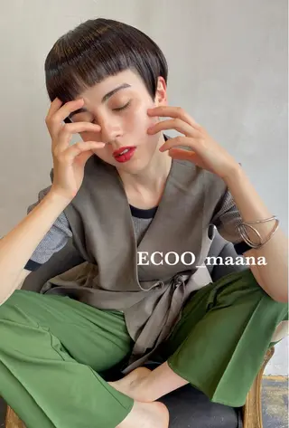 ショート ハイトーンカラー🍑 心斎橋のヘアスタイル