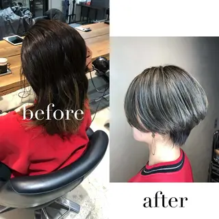 ショート 髪質改善🌈縮毛矯正 荻原 達矢のヘアスタイル