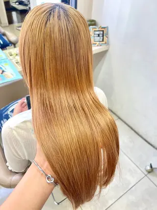 ロング ガーリー/暖色カラー /横浜/さくらのヘアスタイル