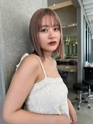 ミディアム カラー Elissumeda所属・ブリーチ特化 梅田本多翔のヘアスタイル