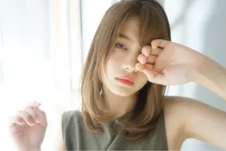 ミディアム パーマ パーマ×ウルフカット koya☆のヘアスタイル