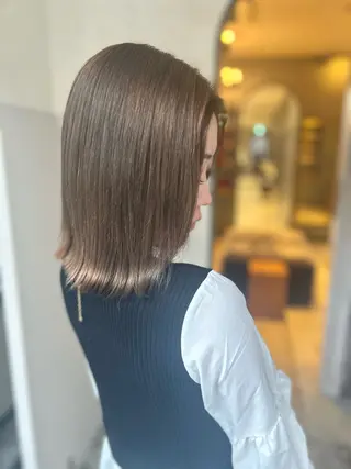 ミディアム カラー 心斎橋🤍inity KIKOのヘアスタイル