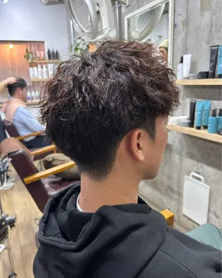 ショート パーマ メンズ homme, famille raugh【オム・ファミーユ・ラグ】所属・【メンズ特化】パーマ /マッシュ/たいちのヘアスタイル