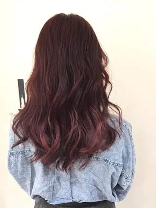 ミディアム カラー ✂️小顔カット✂️ 山本有紀のヘアスタイル