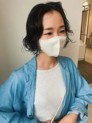 ショート パーマ saito (8/31まで在籍)のヘアスタイル