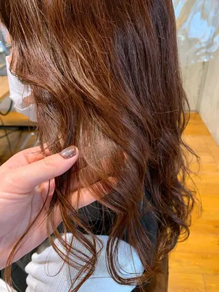 ロング カラー ツイストスパイラル 波巻き🩵片平和香奈のヘアスタイル