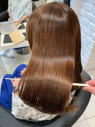 ロング カラー パーマ ✨美髪矯正✨髪質改善 カラー🦋島琉平🦋のヘアスタイル
