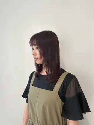 ミディアム カラー パーマ ヘアアレンジ 🧃吉祥寺/ボブ レイヤー/カサイ🧃のヘアスタイル