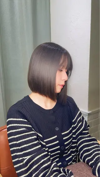 ミディアム カラー 艶カラー/ 似合わせカット/といのヘアスタイル