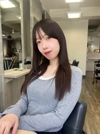 ミディアム カラー MIREI /韓国風 /大阪美容室のヘアスタイル