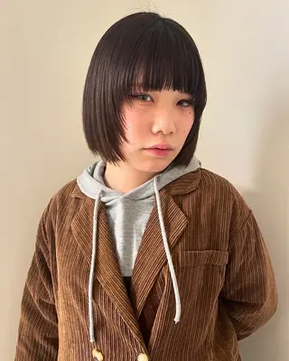 ショート tonari所属・ブリーチモデル/ カットモデル/Riaのヘアスタイル