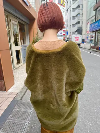 ショート カラー ヘアアレンジ 🌿ニュアンスパーマ /ショート淳平のヘアスタイル