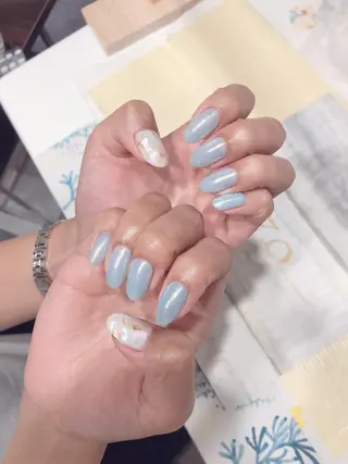 ネイル 北浦和 自爪育成ケアのネイルデザイン